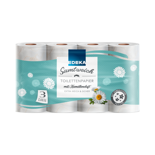 EDEKA Toilettenpapier Kamille 3-lagig 8x150BL