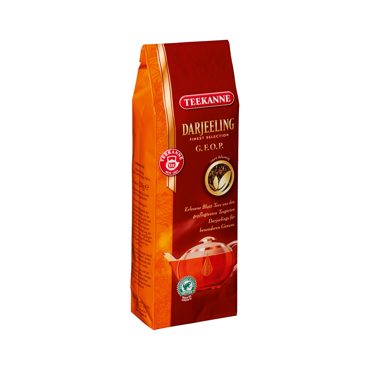 Teekanne Schwarztee Darjeeling Rainforest Alliance 250g