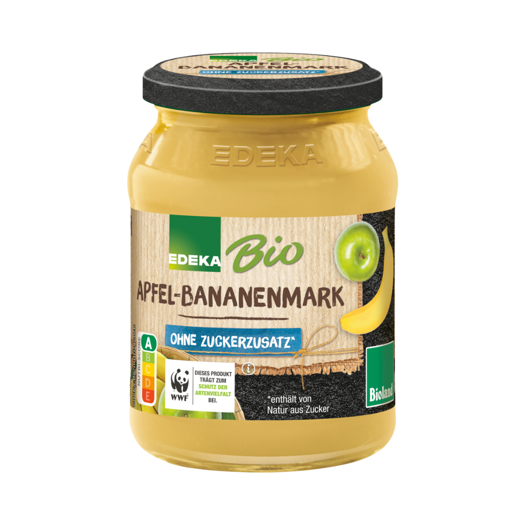 Bio EDEKA Apfel-Bananenmark 360g foodpipe [Lebensmittel-Lieferservice Rostock]
