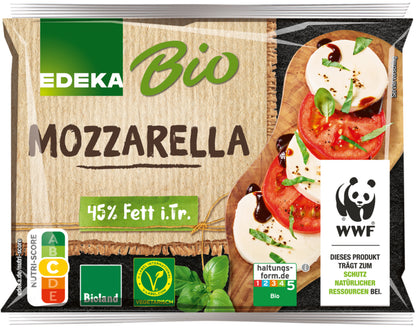Bio EDEKA Mozzarella 45% 200g foodpipe [Lebensmittel-Lieferservice Rostock]