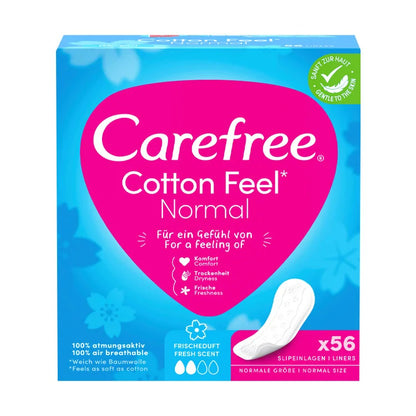 Carefree Cotton Feel Normal Frischeduft 56ST foodpipe [Lebensmittel-Lieferservice Rostock]