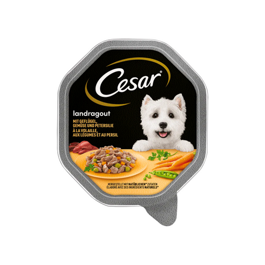 Cesar Landragout Geflügel und Gemüse 150g foodpipe [Lebensmittel-Lieferservice Rostock]
