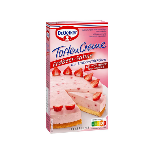 Dr.Oetker Erdbeer-Sahne Tortencreme 100g foodpipe [Lebensmittel-Lieferservice Rostock]