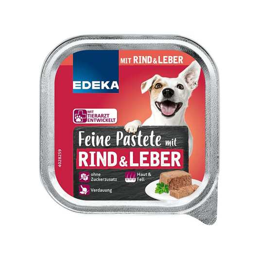 EDEKA Feine Pastete mit Rind und Leber 150g foodpipe [Lebensmittel-Lieferservice Rostock]