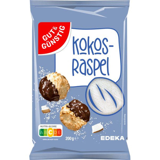 GUT&GÜNSTIG Kokosraspel 200g foodpipe [Lebensmittel-Lieferservice Rostock]