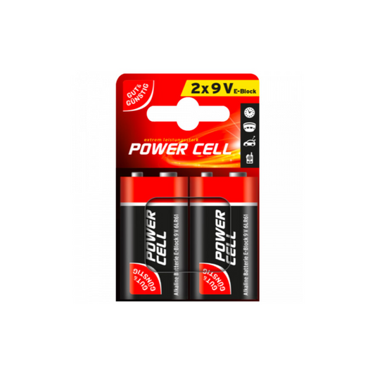 GUT&GÜNSTIG Power Cell Alkaline E-Block 6LR61 9V 2ST foodpipe [Lebensmittel-Lieferservice Rostock]