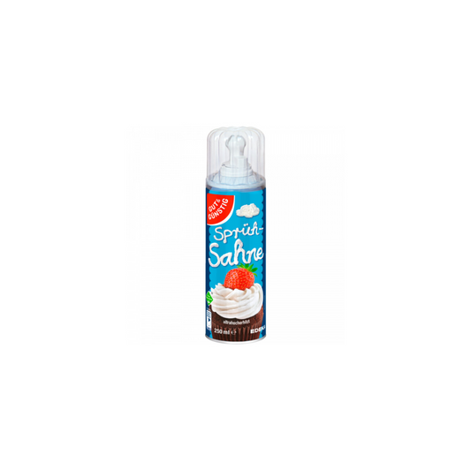 GUT&GÜNSTIG Sprühsahne 30% 250ml VLOG foodpipe [Lebensmittel-Lieferservice Rostock]