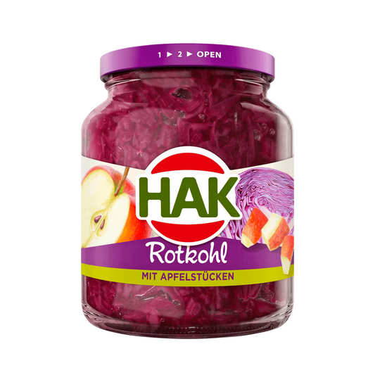 Hak Rotkohl mit Apfelstücken 700g foodpipe [Lebensmittel-Lieferservice Rostock]