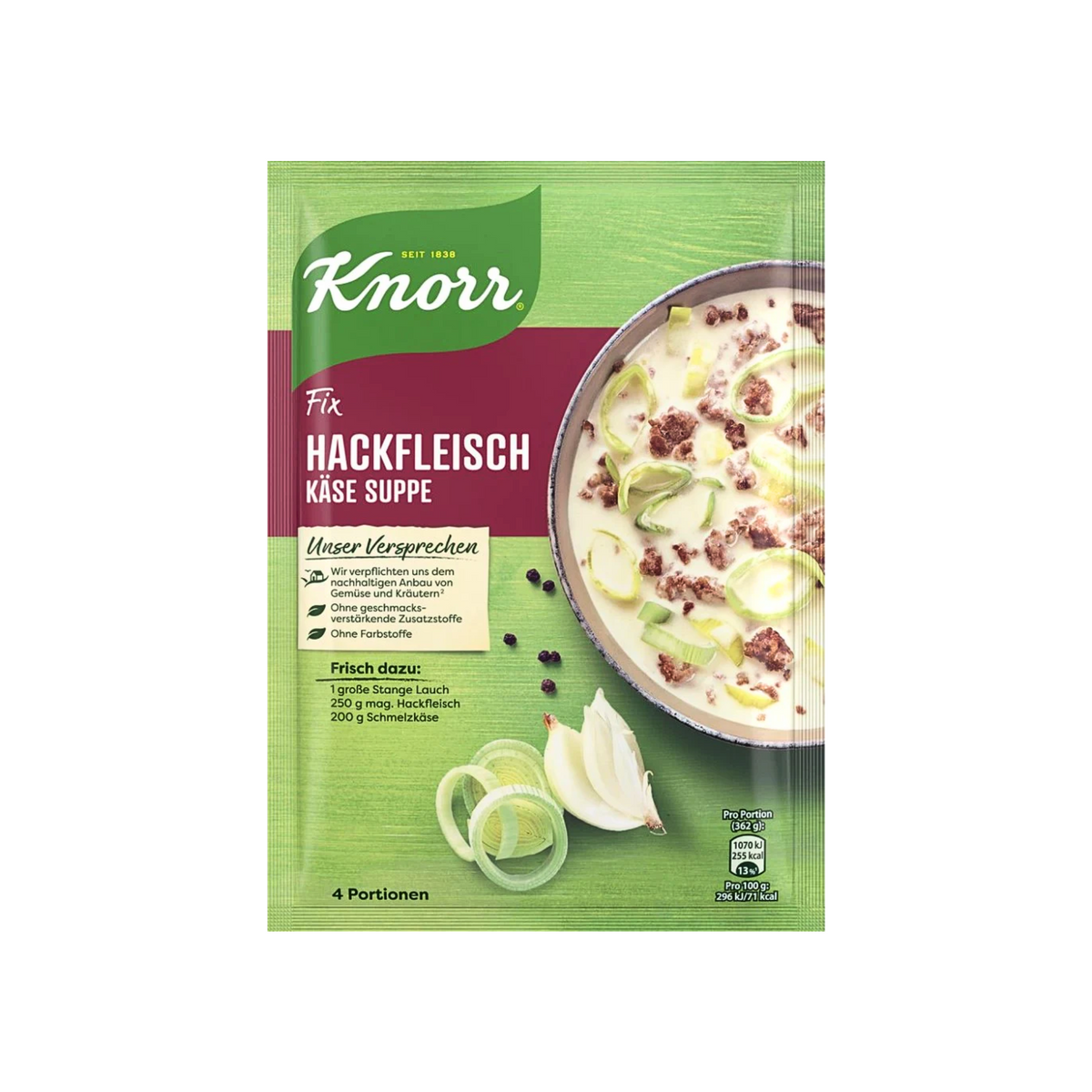 Knorr Fix Hackfleisch Käse-Suppe 58g foodpipe [Lebensmittel-Lieferservice Rostock]