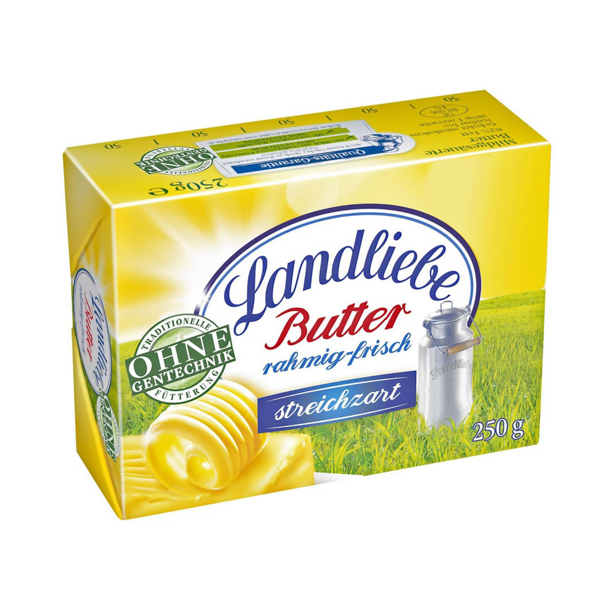 Landliebe Tafelbutter 82% 250g foodpipe [Lebensmittel-Lieferservice Rostock]