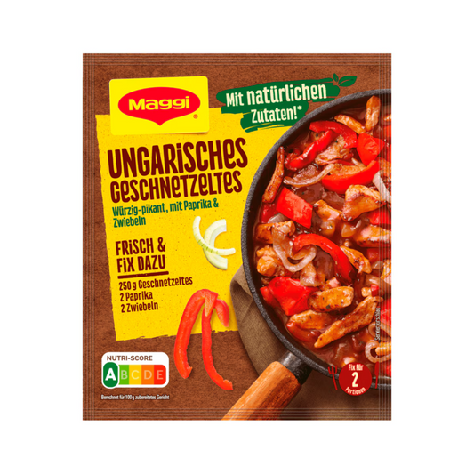 Maggi Fix Ungarisches Geschnetzeltes 41g foodpipe [Lebensmittel-Lieferservice Rostock]