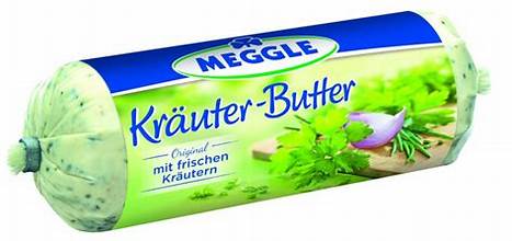 Meggle Kräuterbutter Rolle 125g foodpipe [Lebensmittel-Lieferservice Rostock]